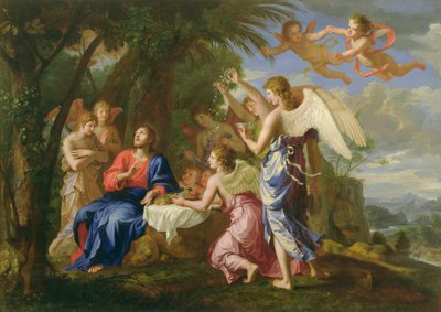 Christ Served by the Angels by Jacques Stella